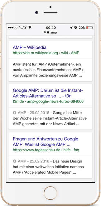 Grafik Suchmaschinenoptimierung zum Thema Webseite mit accelerated mobile pages amp erstellen lassen
